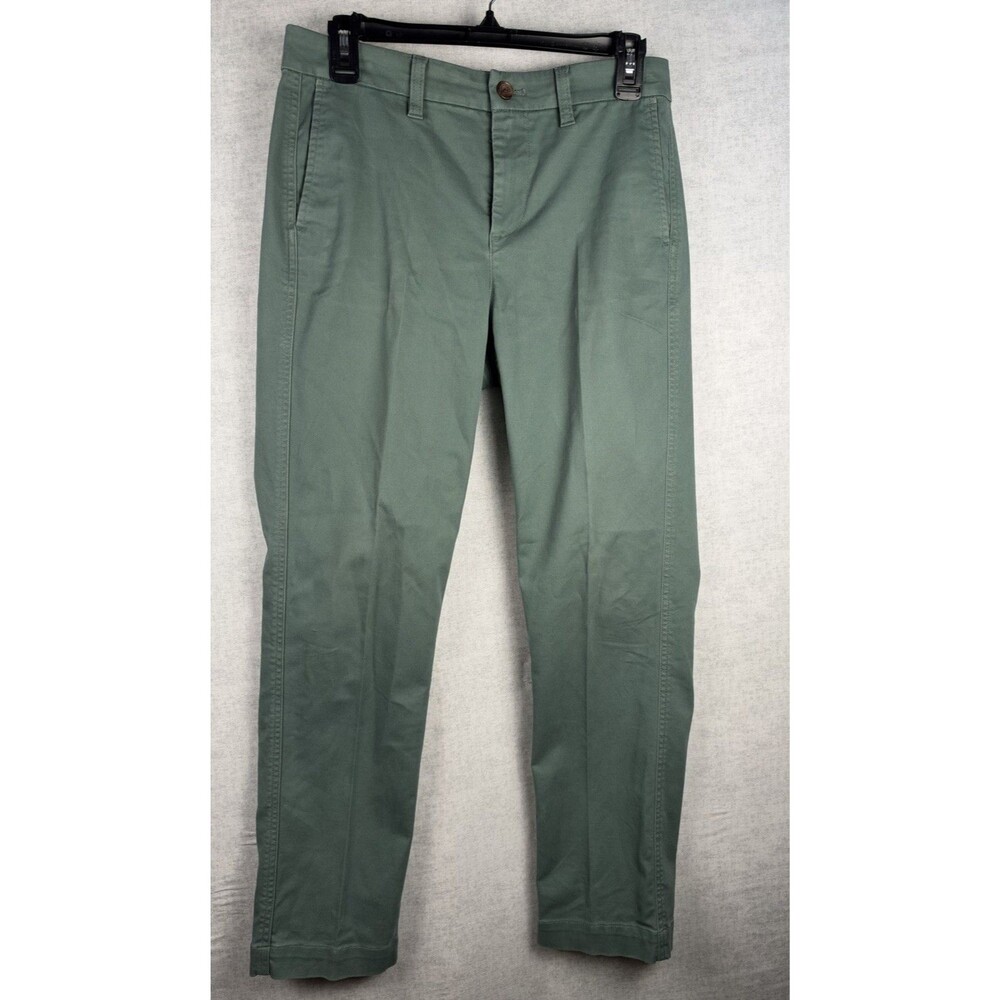 J.Crew High Rise Girlfriend Chino Pants Women's Size 2 Olive Green Stretch
